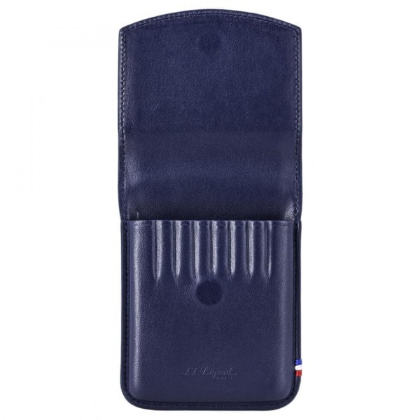 S.T. Dupont Cigarillos Case Blue Leather 法国都彭 蓝色皮革小雪茄套