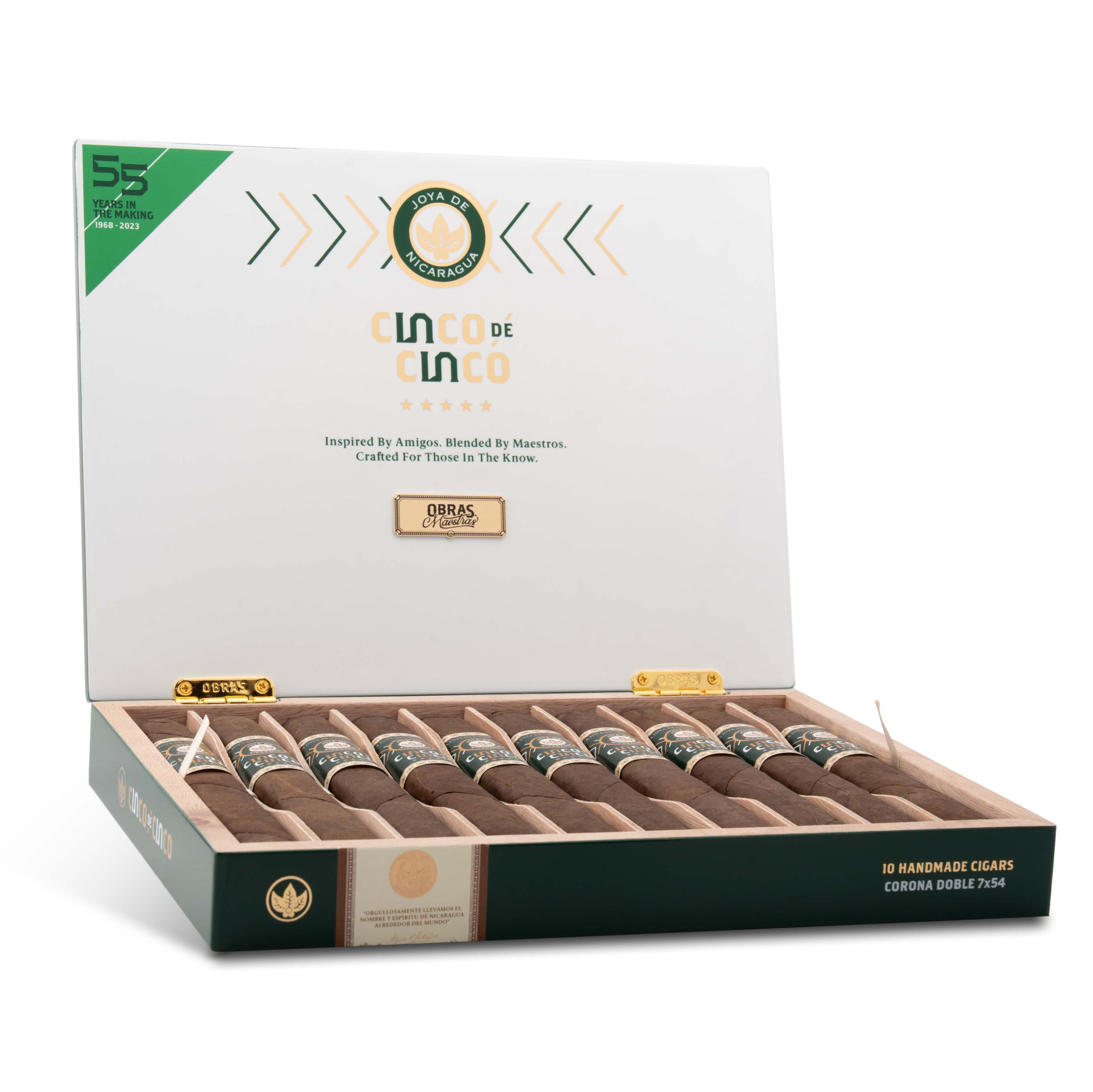 Joya De Nicaragua Cinco de Cinco Corona Doble 尼加拉瓜珍寶 五分之五 雙高朗拿