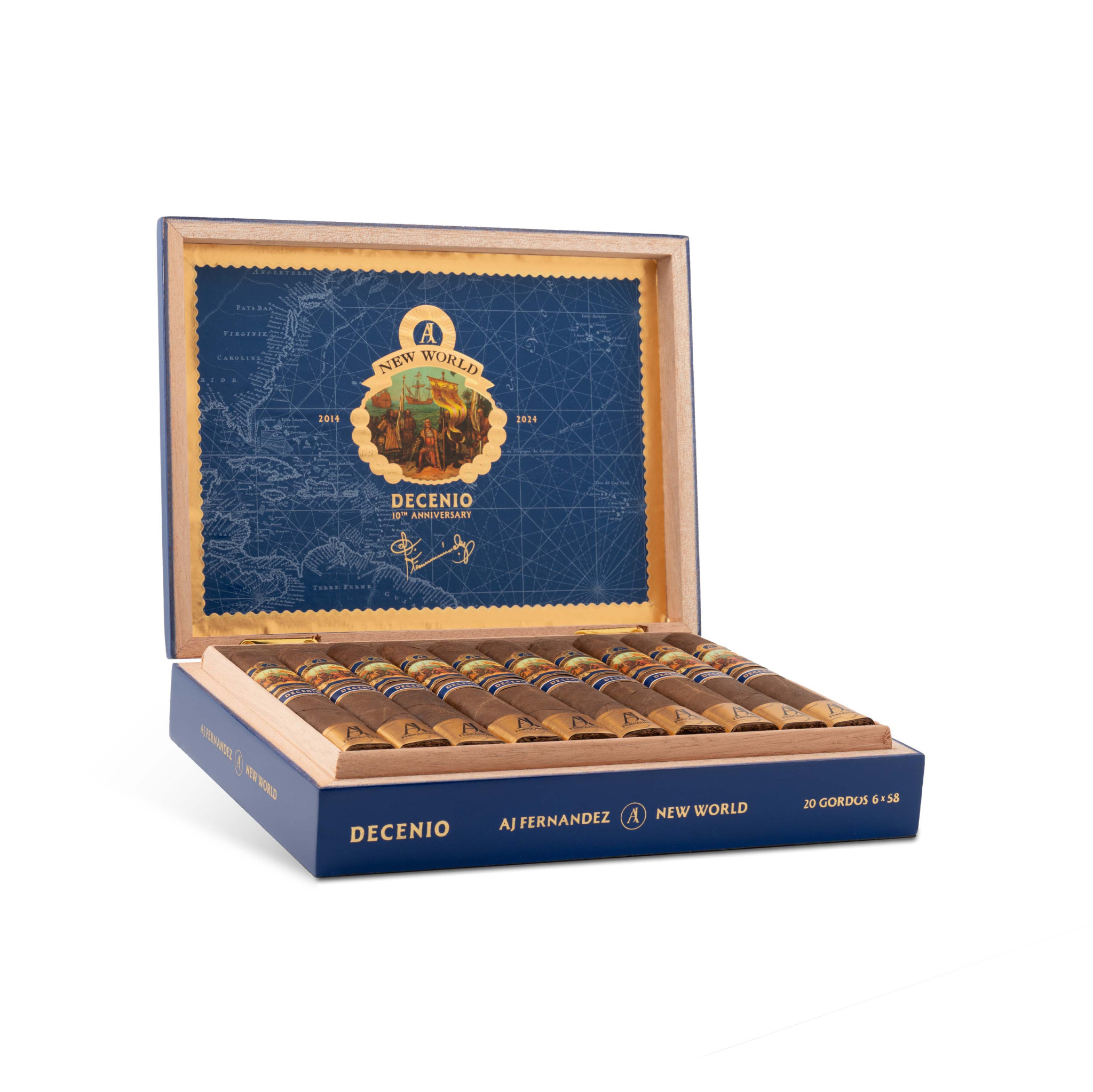 AJ Fernandez New World Decenio Box pressed Gordos AJ費爾南德斯 新世界 10週年 盒壓戈多