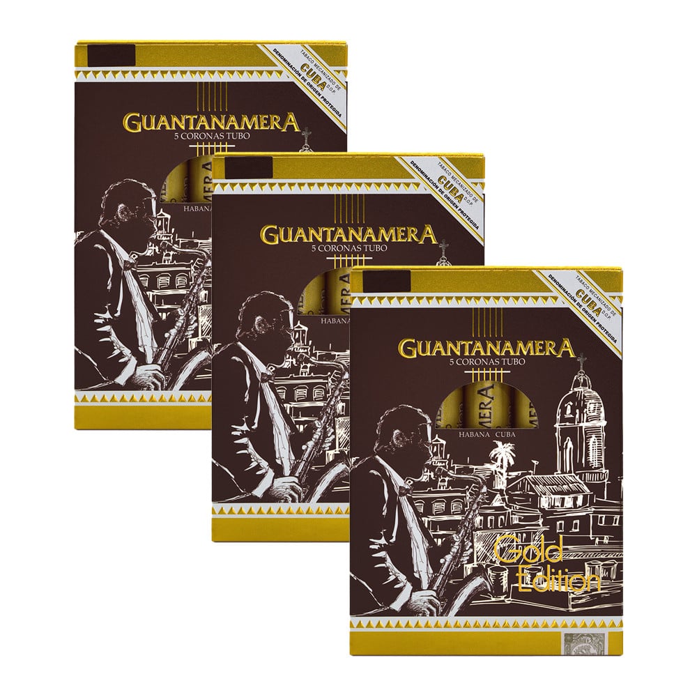 Guantanamera Coronas Tubo Gold Edition Combo Set 關達拉美拉 高朗拿 金筒限定版 組合套裝