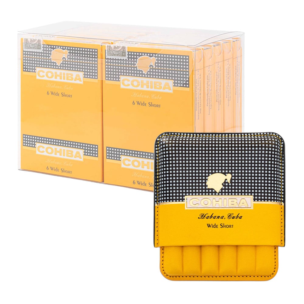 Cohiba Cohiba Wide Short and Cigae Case Combo Set 高希霸 高希霸 寬號及皮套 組合套裝