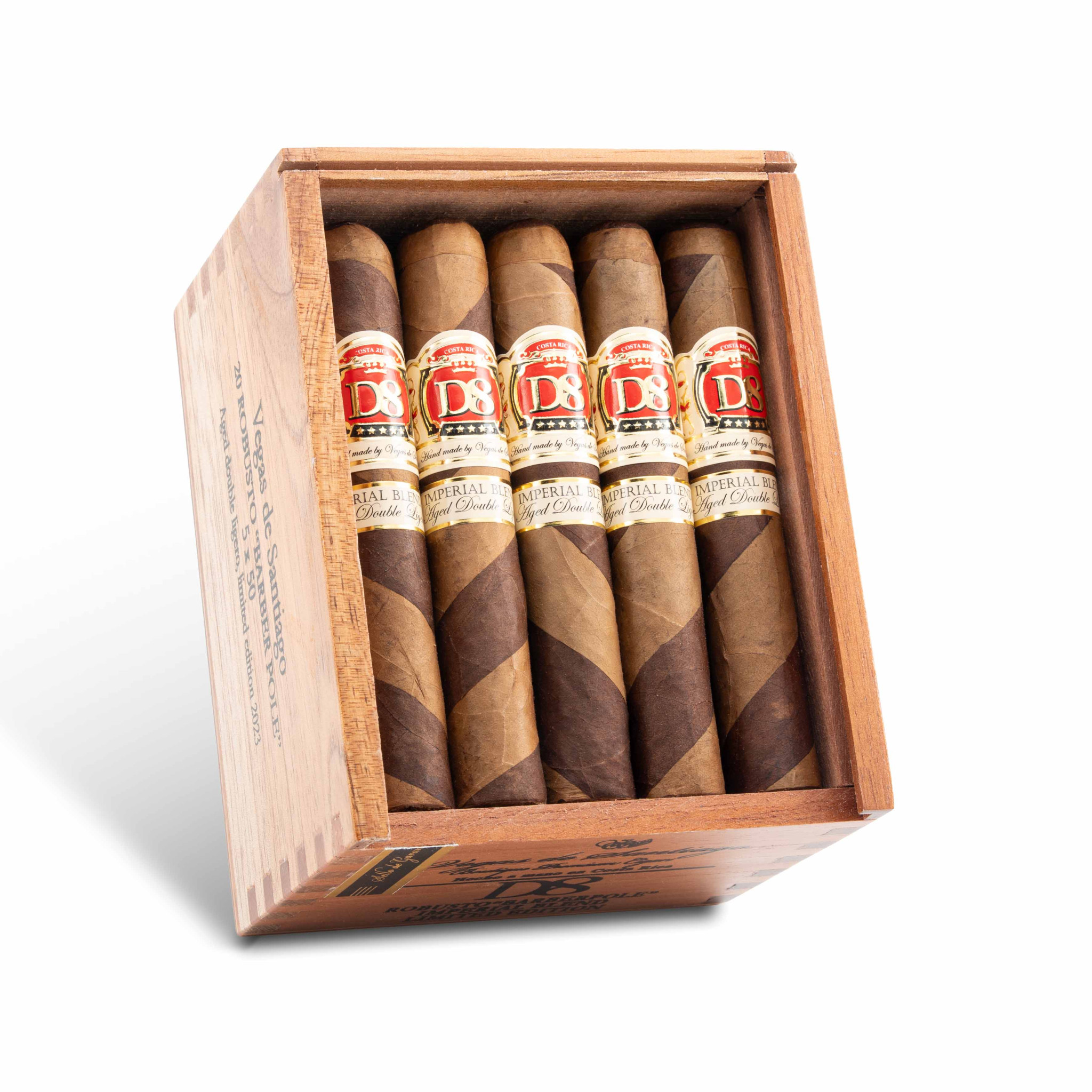Vegas De Santiago D8 Barber Pole Robusto 聖河谷 D8 扭紋 羅伯圖