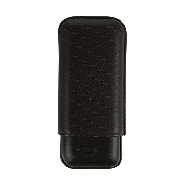 Davidoff Leather Cigar Case Enjoy R-2 大衛杜夫 水波壓紋雪茄皮套R 2支裝